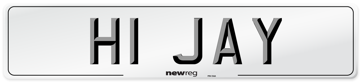 H1 JAY Number Plate from New Reg